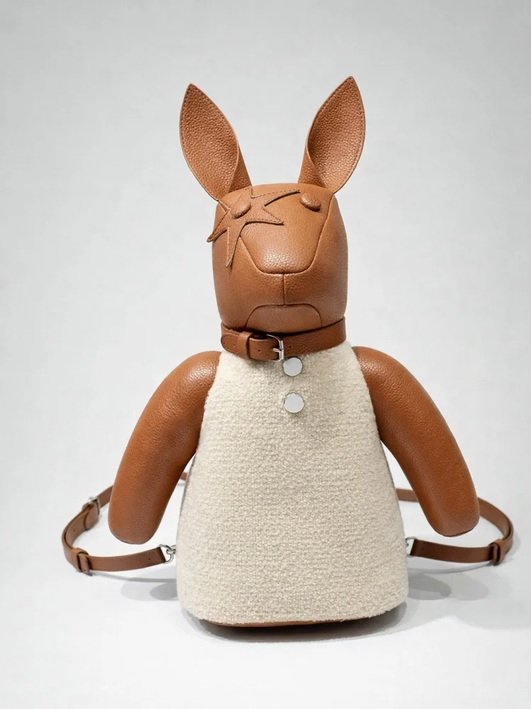 Creative and Personalized Design Rabbit Doll Backpack 2026 New Cute and Fun Handbag Unique Shoulder Crossbody Bag