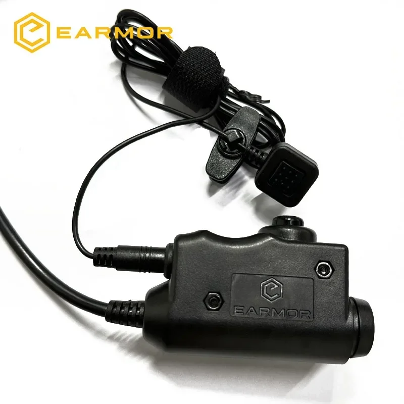 PTT Adapter EARMOR M52 Military Push To Talk Tactical Communications Headset PTT Kenwood for Earmor M32/M32H Headphones