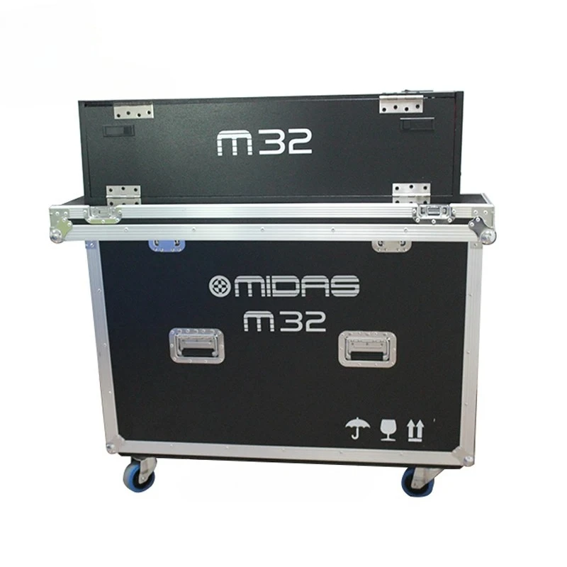 Flight Case Idraulico Ribaltabile Ignifugo per Mixer Midas M32