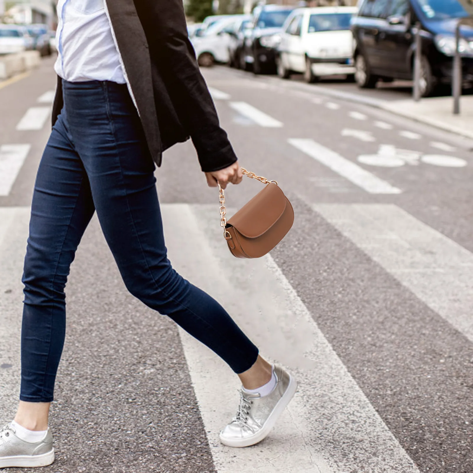 1Pcs Handtasche Kette Metall Eine Schulter Tasche Kurzen Riemen Ersatz Geldbörse Kette Dekorative Zubehör Robustes Rostfreies Design