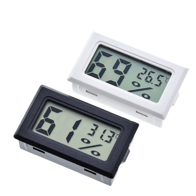 1Pcs Mini Digital LCD Indoor Thermometer Hygrometer Indoor Convenient Temperature Sensor Humidity Meter Gauge Instruments Cable