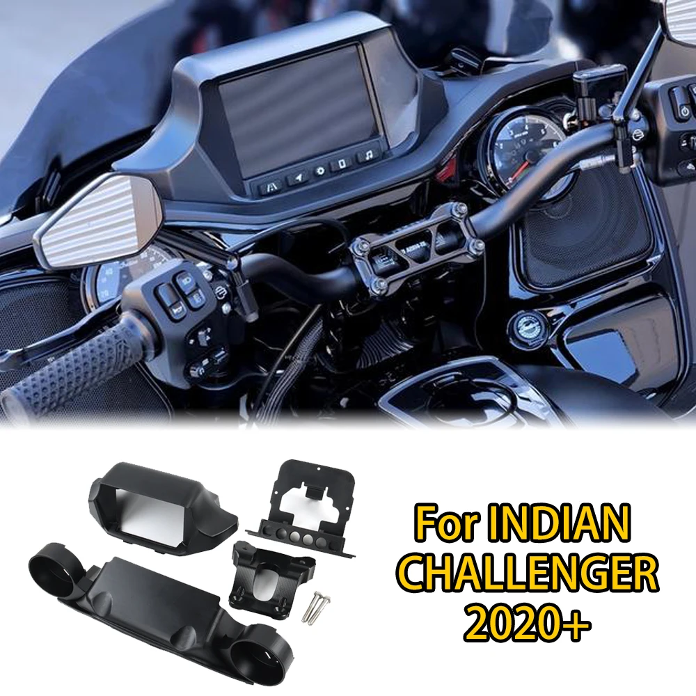 Motorcycle Speedometer Gauge Relocation Kit Bracket for Indian Challenger Pursuit Dark Horse 2020-2026