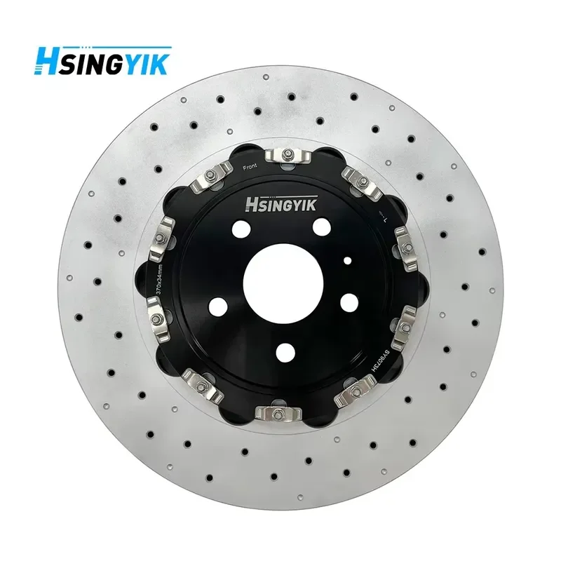 Hsingyik Drilled Front Floating Brake Disk Rotor for A3 Limousine Sportback RS3 Quattro 369MM