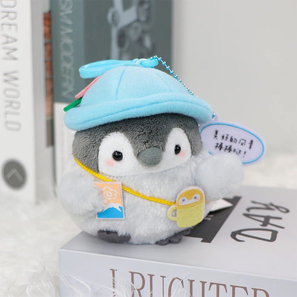 كوبن تشان البطريق الأصلي ألعاب من القطيفة لطيف البطريق التخييم المفاتيح قلادة الحلي الكرتون محشوة الحيوان Peluche دمية هدية