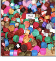 100pcs Wine Metalic Color Sealing Wax Octago Wax Stamp Beads for Card Making Tools Scrapbooking Decor Craft Wedding Gift Seal