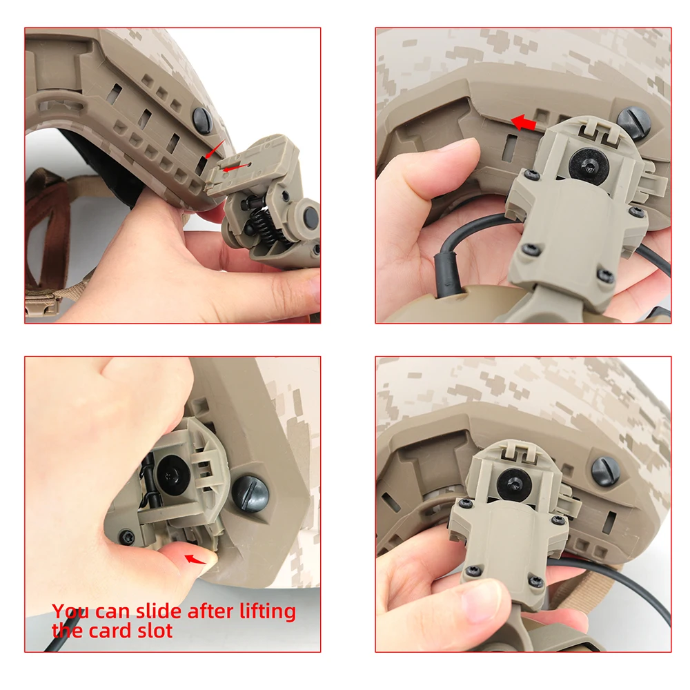 ARC Rail Adapter Accessory for Comta ii Comta iii Tactical Headset Hunting Shooting Headset Accessory