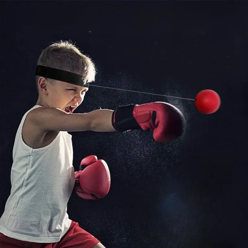 Boxing Training Ball Ultimate Reflex Ball Improve Speed with Adjustable Headband Kids Boxing Equipment Great for Reflex Accuracy