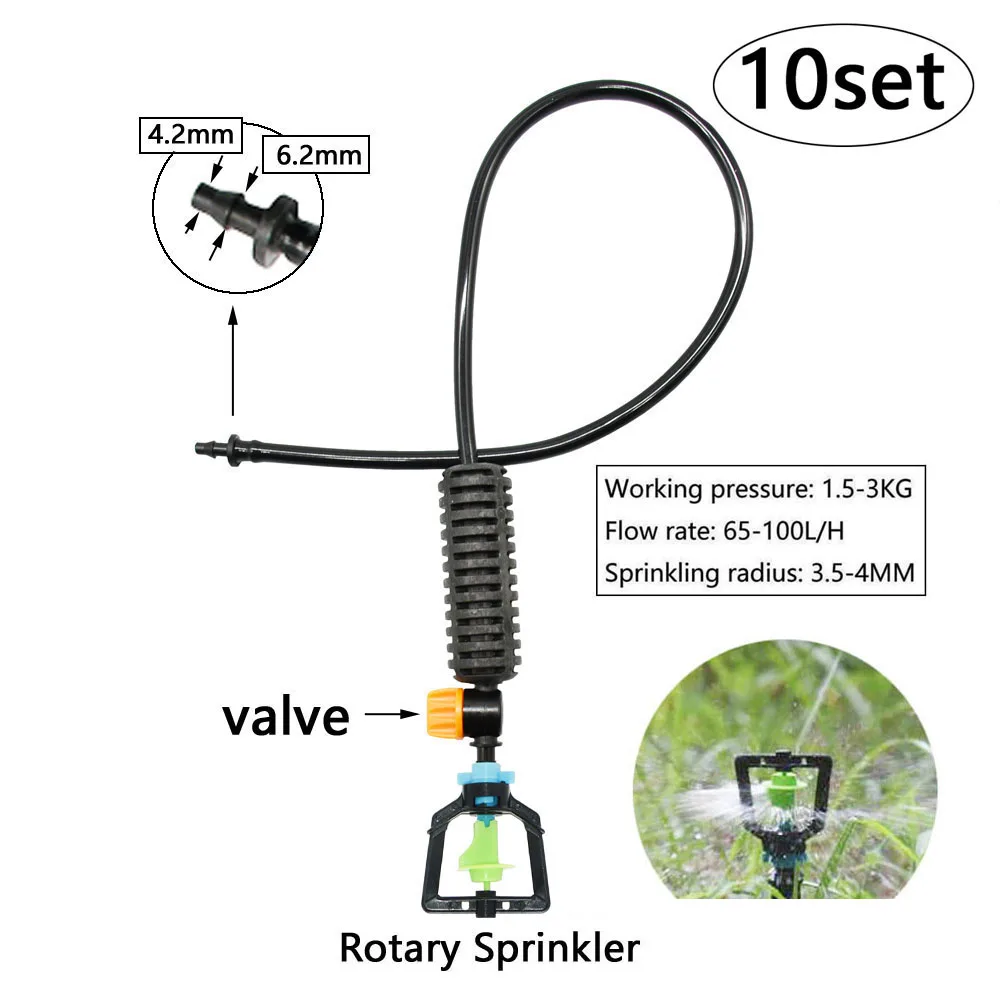 Podlewanie ogrodu wiszące Anti Drip dysza zamgławiająca zraszacz obrotowy szklarnia krzyż dysza do mgiełki nawadniania kropelkowego nawilżacz