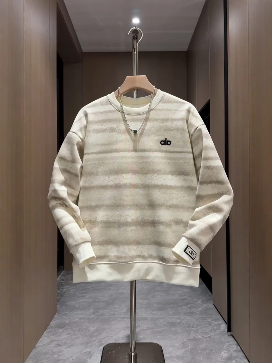 

Модная толстовка с вышивкой и эффектом тай-дай, повседневная мужская кофта в американском стиле, осенне-зимняя новинка, с круглым вырезом и молнией на рукавах