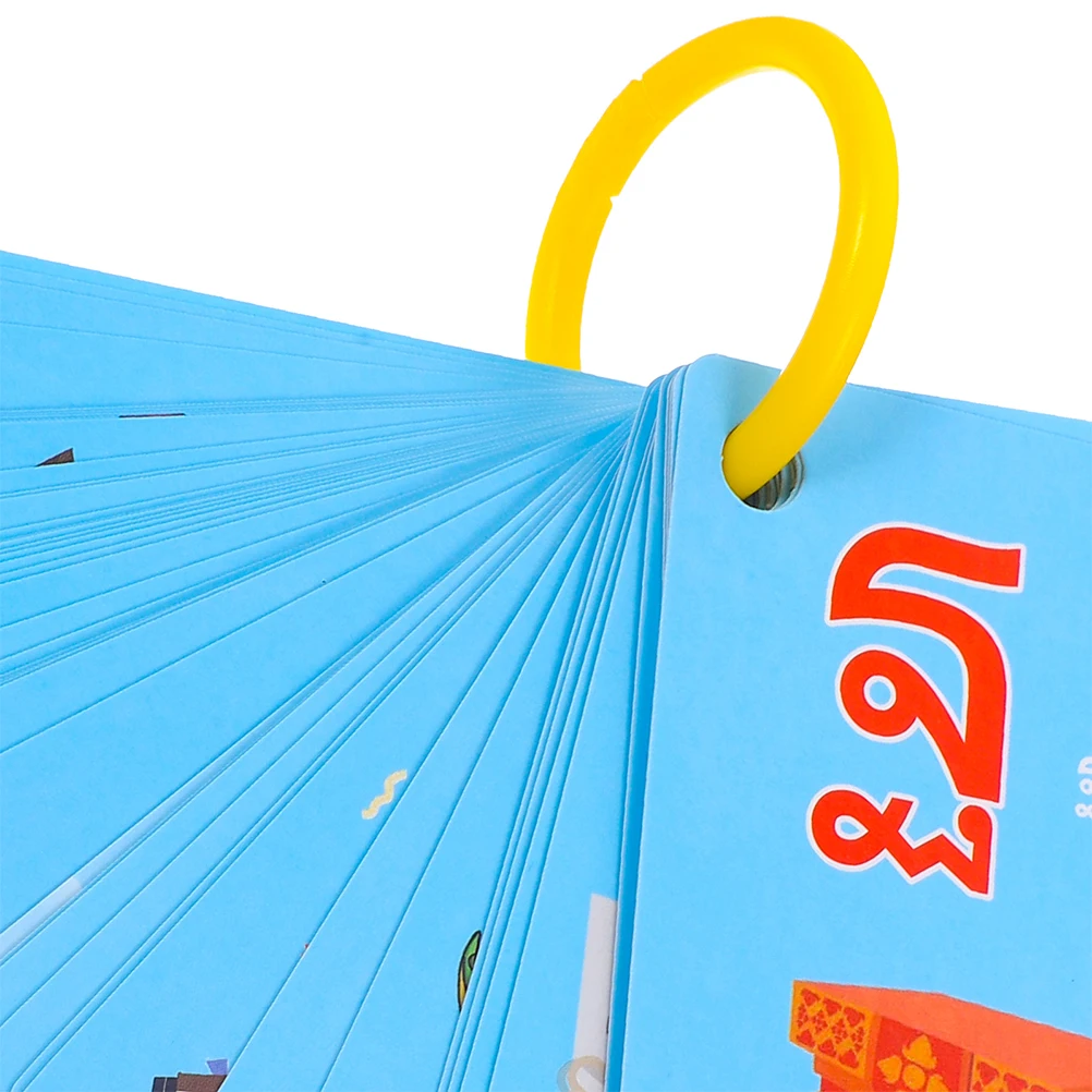 45 pezzi di vocabolario flash card per bambini giochi educativi per bambini materiale per l'apprendimento delle lingue tailandese studio giocattolo puzzle