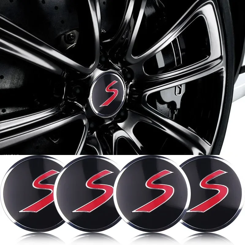 4PCS 54MM Car Wheel Center Cover Sticker Hub Caps Accessories For Mini Cooper S JCW One R55 R56 R60 R61 F54 Clubman Countryman