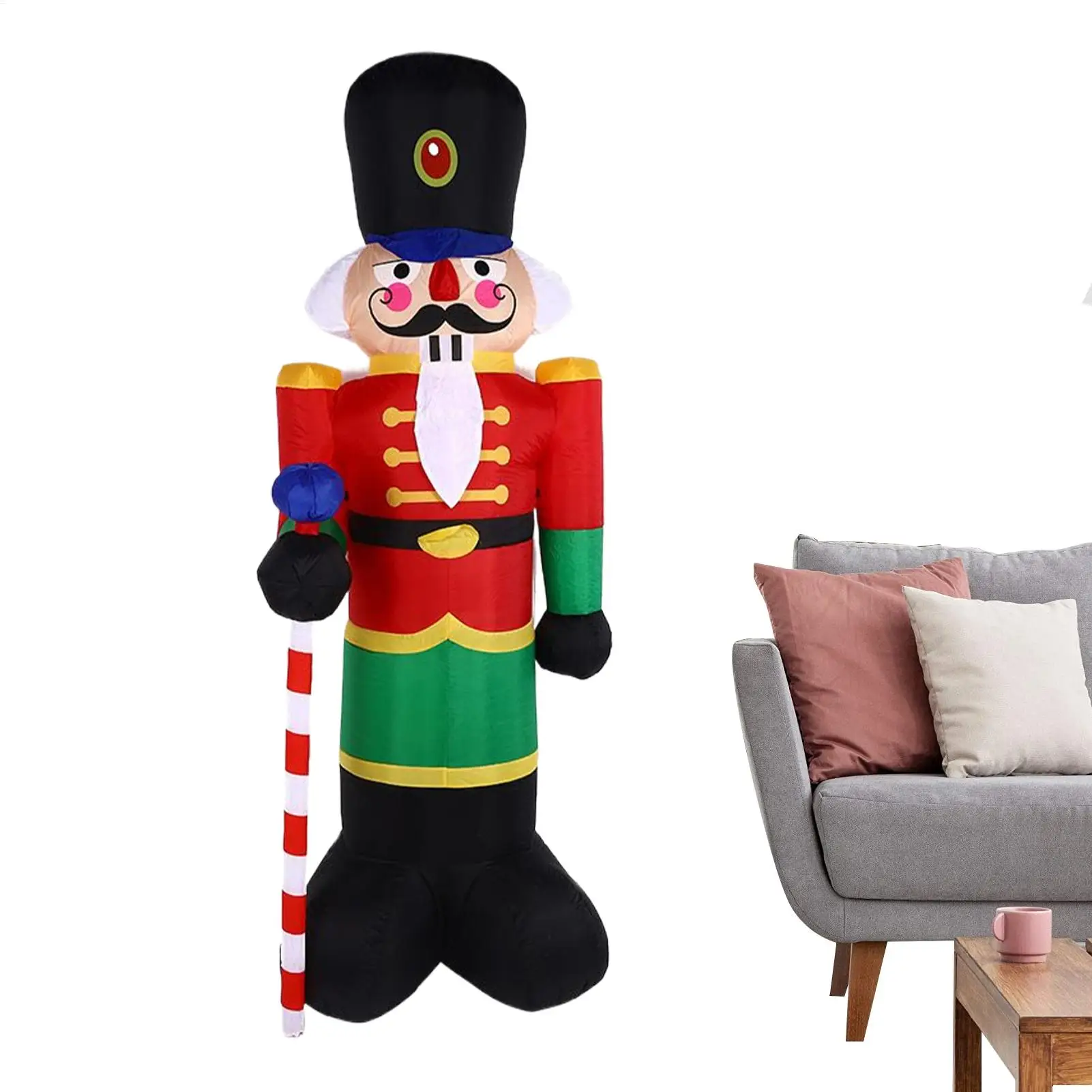 

Nutcracker Inflatable Christmas Decorations 8ft Waterproof LED Lights Decor Blow Up Christmas Decorations Outdoor For Family