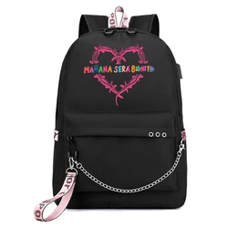 Mañita Sera Bonito Tour Karol G Mochila, Popular Music Fashion Viagem Mochilas, Bolsa de Escola Esporte ao ar livre para Fãs, Presente