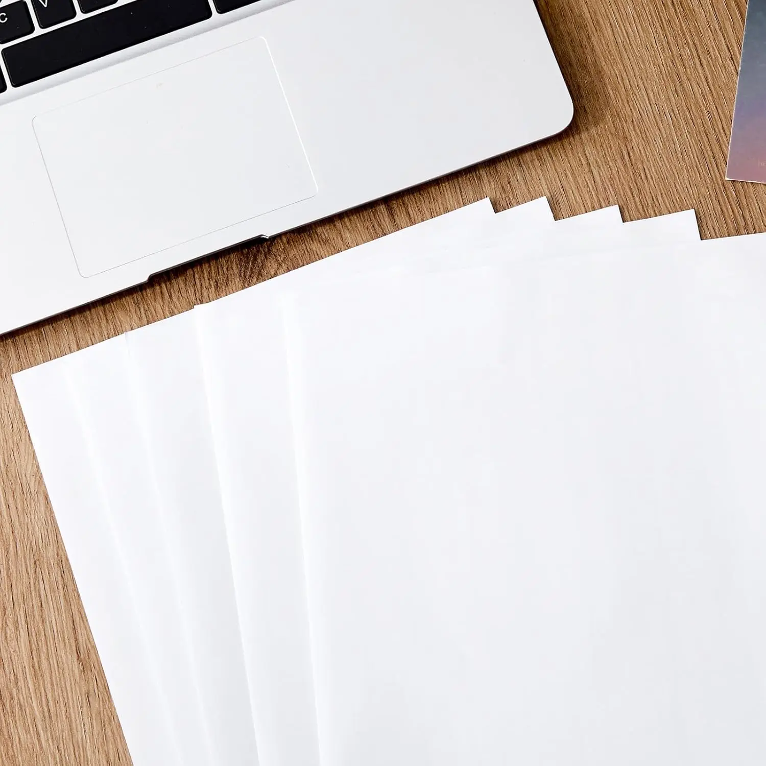 A4 50 Sheets  8.3 x 11.7 In Clear Holographic Sticker Paper Glitter Clear Overlay Cold Laminating Film Self Adhesive Vinyl Sheet