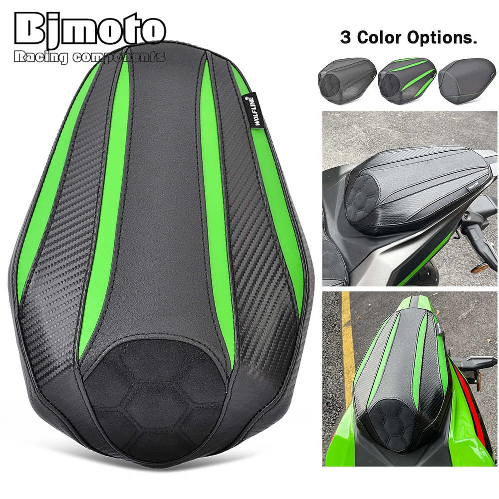 

ZX4R ZX4RR переднее сиденье водителя подходит для Kawasaki Ninja ZX-4R ZX-4RR 2023 2024, чехол для подушки заднего пассажирского сиденья мотоцикла