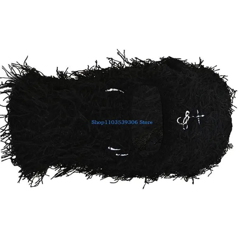 400A الكبار متماسكة يندبروف بالاكلافا لطيف الطلاب الدراجات التزلج قبعة مع نمط مطرز متماسكة الرقبة دفئا قبعة للزوجين