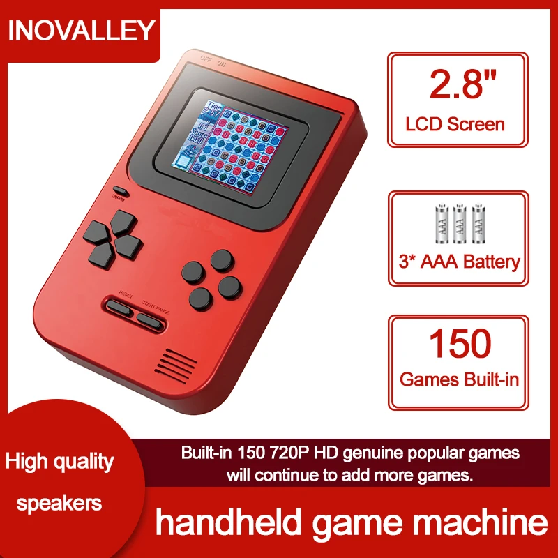 Digi Valley Youth handheld game console with 150 built-in small games for outdoor convenience and portable small game console