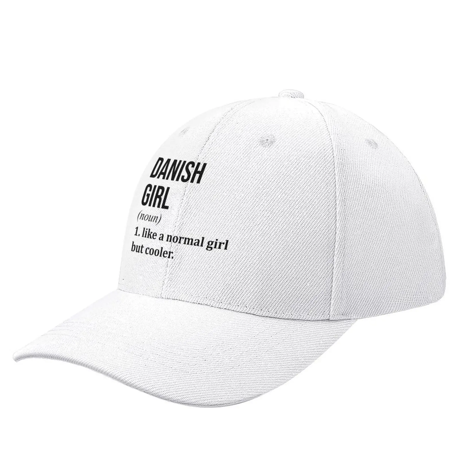 Danish Girl Definition Denmark Baseball Cap Sunhat Sports Cap Man Women's