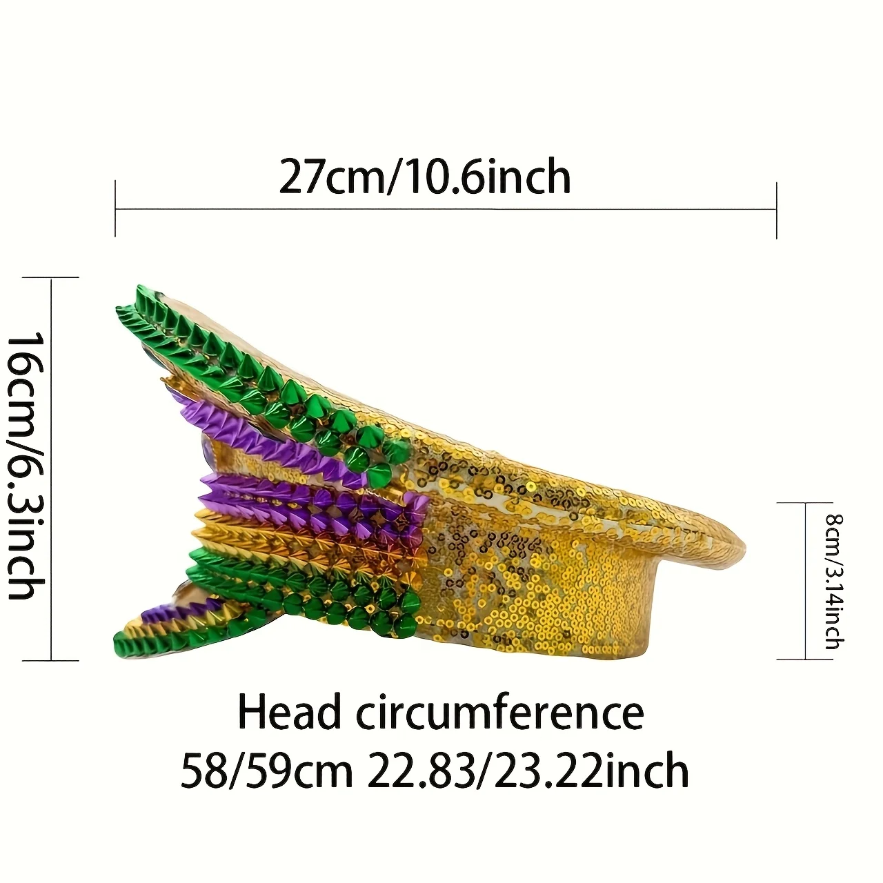 ホンルアン イエローレーザーレザーループキャプテンハット ラインストーン＆ミリタリーキャップ 女性用、レイブフェスティバルアクセサリー＆パーティーキャップ男性用