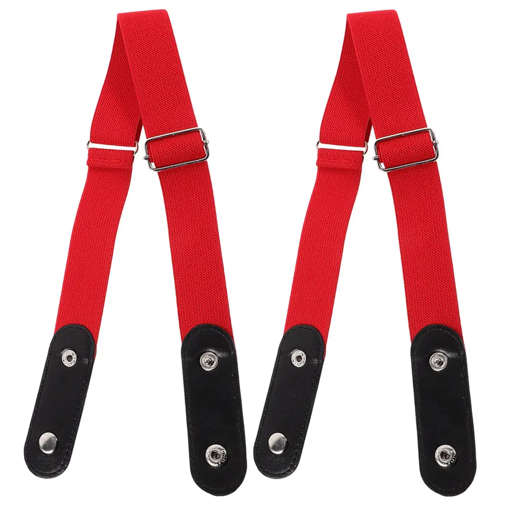 

2Pcs Elastic Invisible Waistb for Jeans Pants Dresses Plus Size Stretchy No Buckle Belt Women Men Pu Elastic Belt