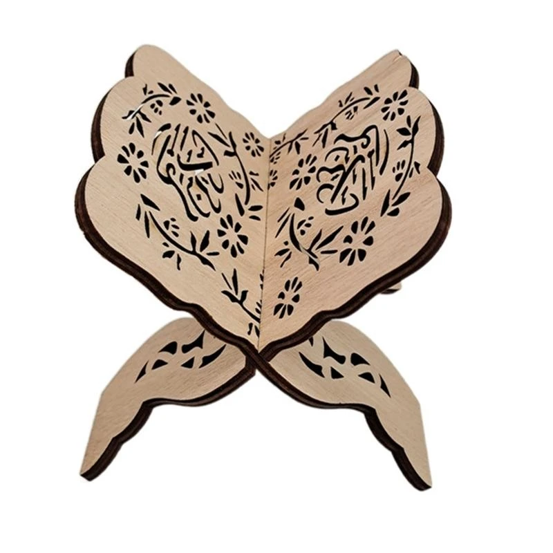 

Q0KB Prayer Book Holder Wooden Ornaments Accessories Fine Party Supplies for Adults