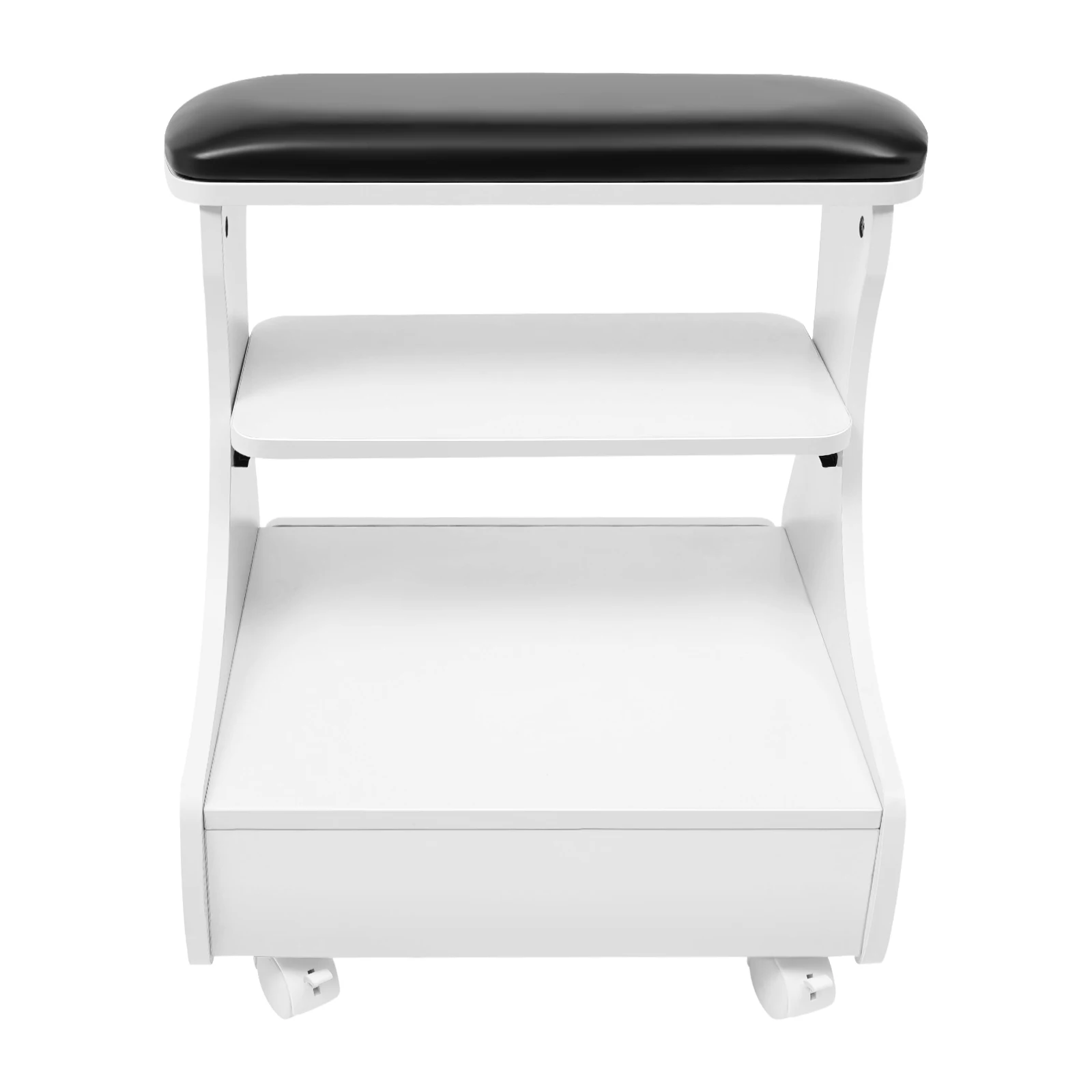 Stołek do kąpieli stóp Podnóżek do pedicure i manicure Wózek meblowy do kąpieli stóp z kółkami do salonów kosmetycznych