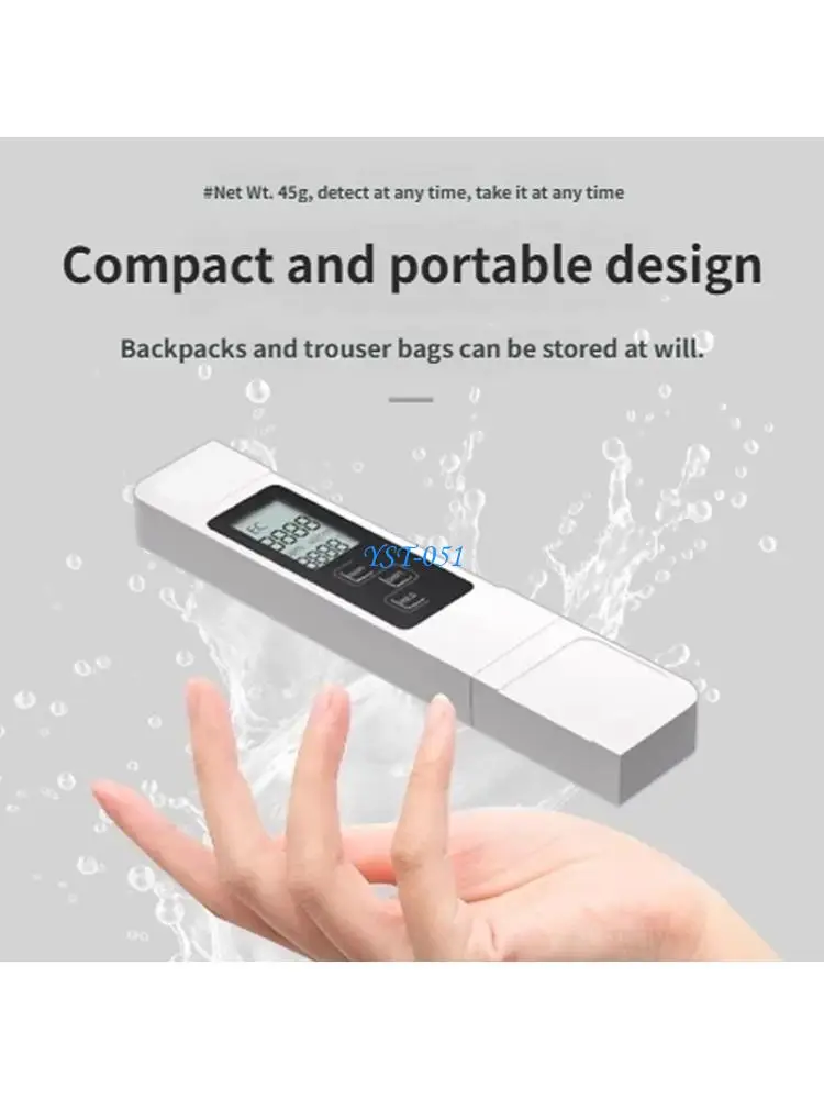 E15A Small Pen for Testing Drinking Water Quality Water Hardness Tester Tool Perfect for Travel Camping & Household Use