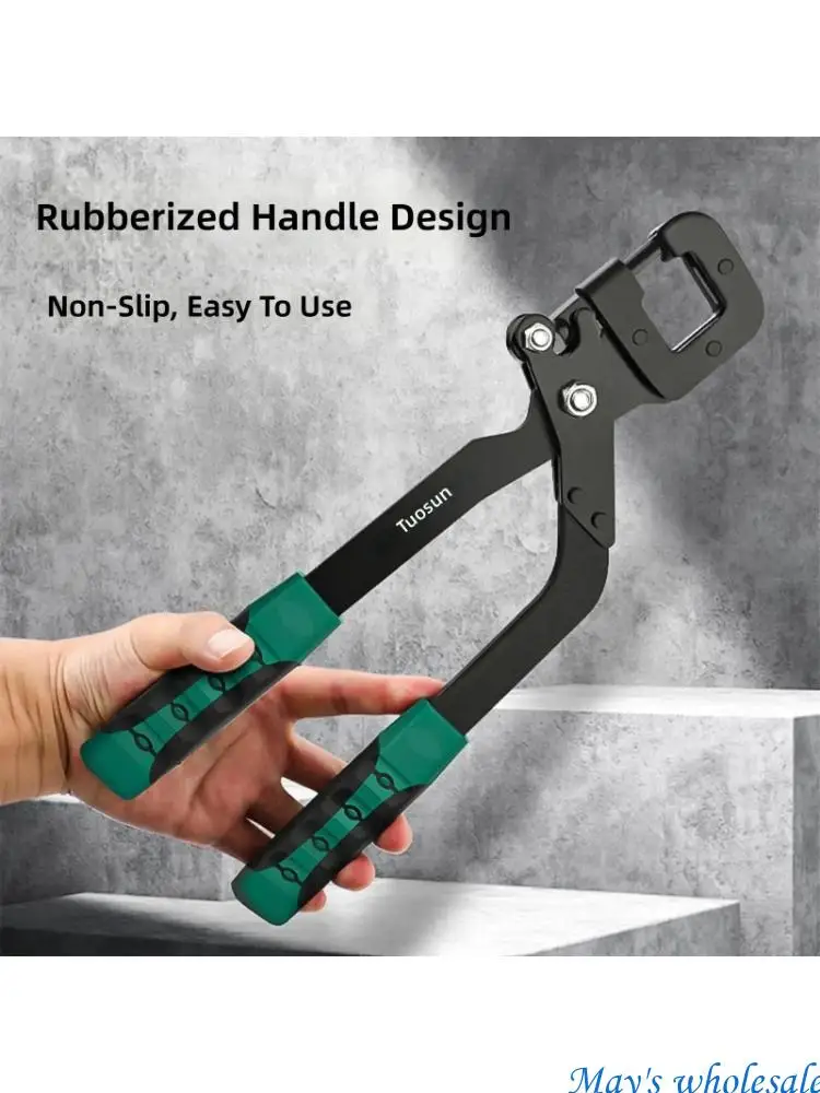 12 Inch Hole Punching Pliers Tool For Light Gauges Steel Studs With Comfortable Grip and High Carbon Steel Construction 448A