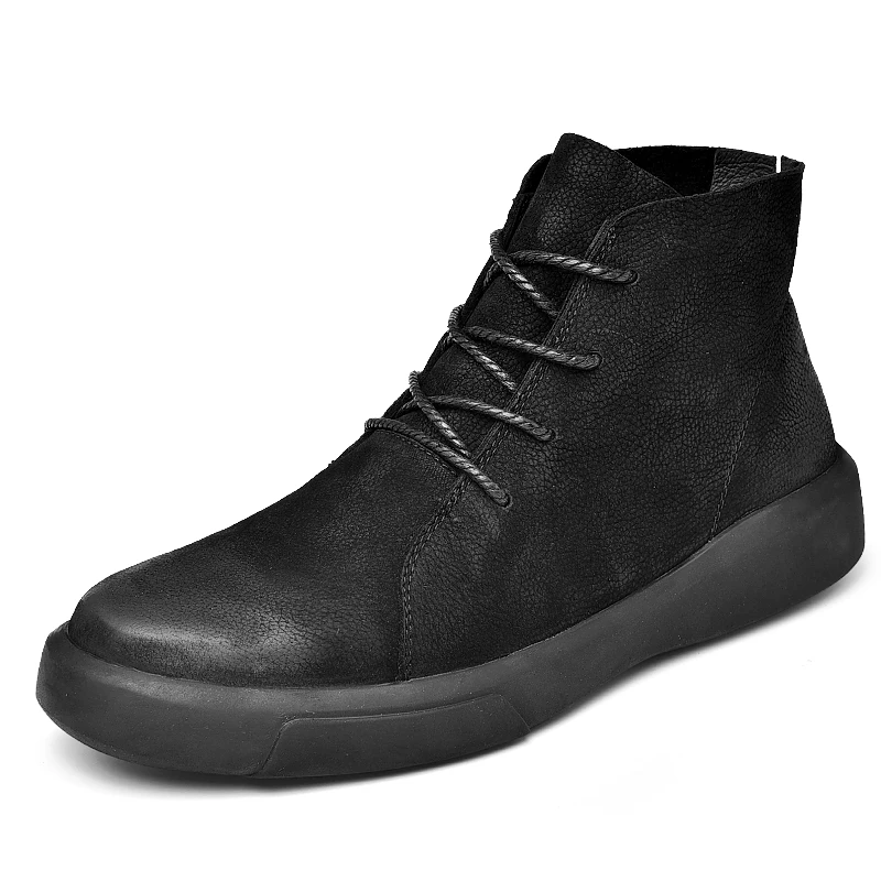 Designer boots for men new high-top non-slip lightweight casual working men's shoes Walking high quality men's boots