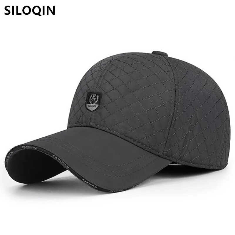 

New Winter Plush Thickened Warm Baseball Caps For Men Coldproof Earmuffs Hat Cycling Sports Cap Dad's Cotton Hat Snapback Cap