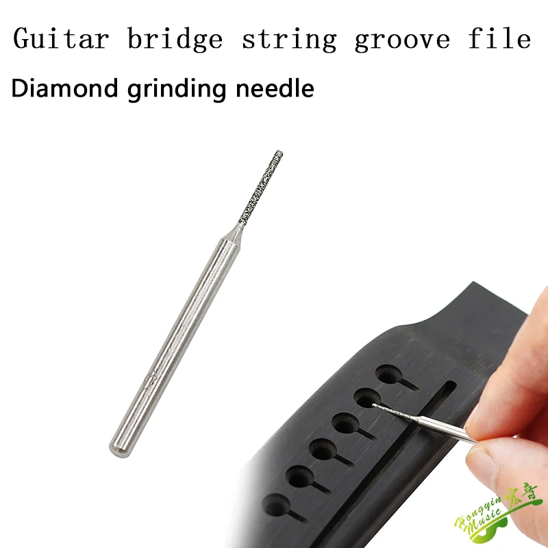 Guitar code guide string grooves file Pillow grooves Upper string pillow grooves string distance height adjustment grinding tool