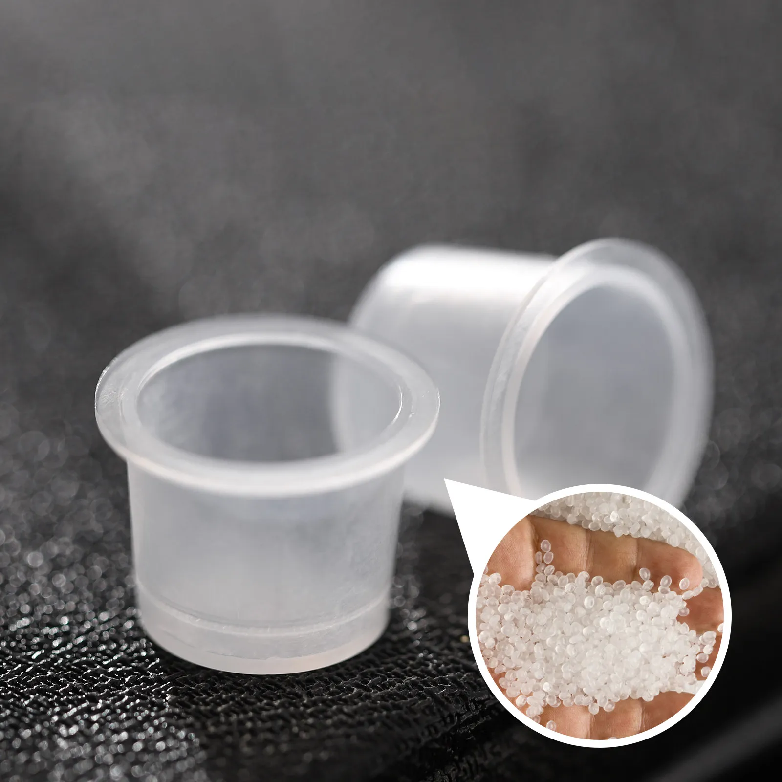 

100Pcs Clear Tattoos Ink Cups High Quality Plastic Pigment Holders Waterproof Easy Clean Accessories Equipment