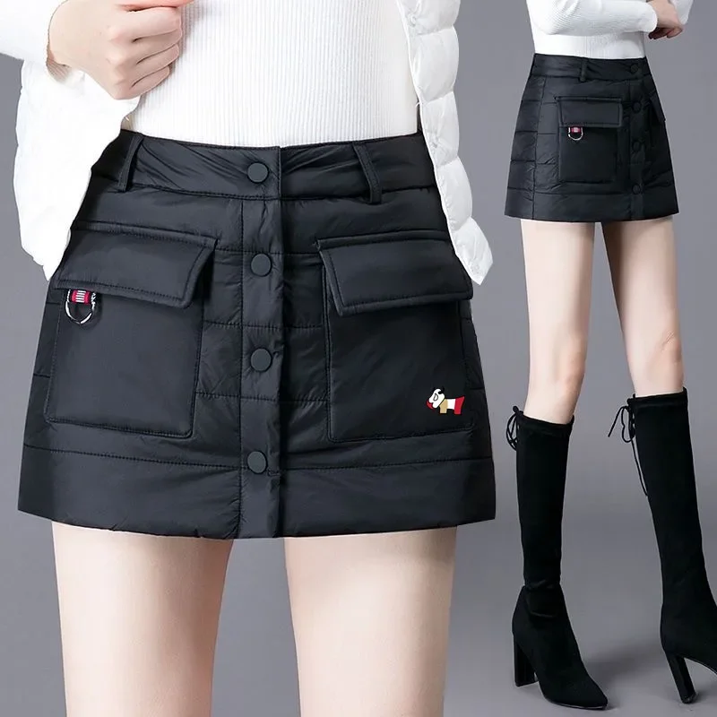 Autumn Winter Golf Wear Women 2024 Korean Authentic Golf Shorts High Waist Skirt Pants New Padded Golf Skirt Women Golf Clothing