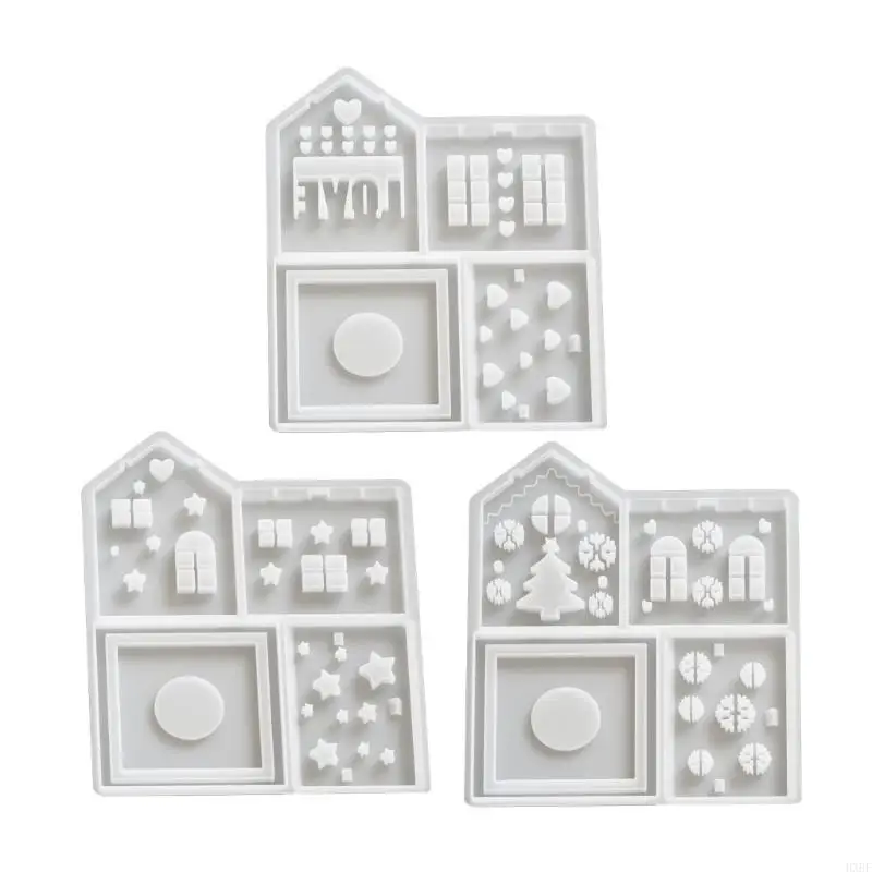 Crafting Molds Unique House Night Light Stand Molds Silicone Molds Resin Art Moulds Silicone Texture for Craft