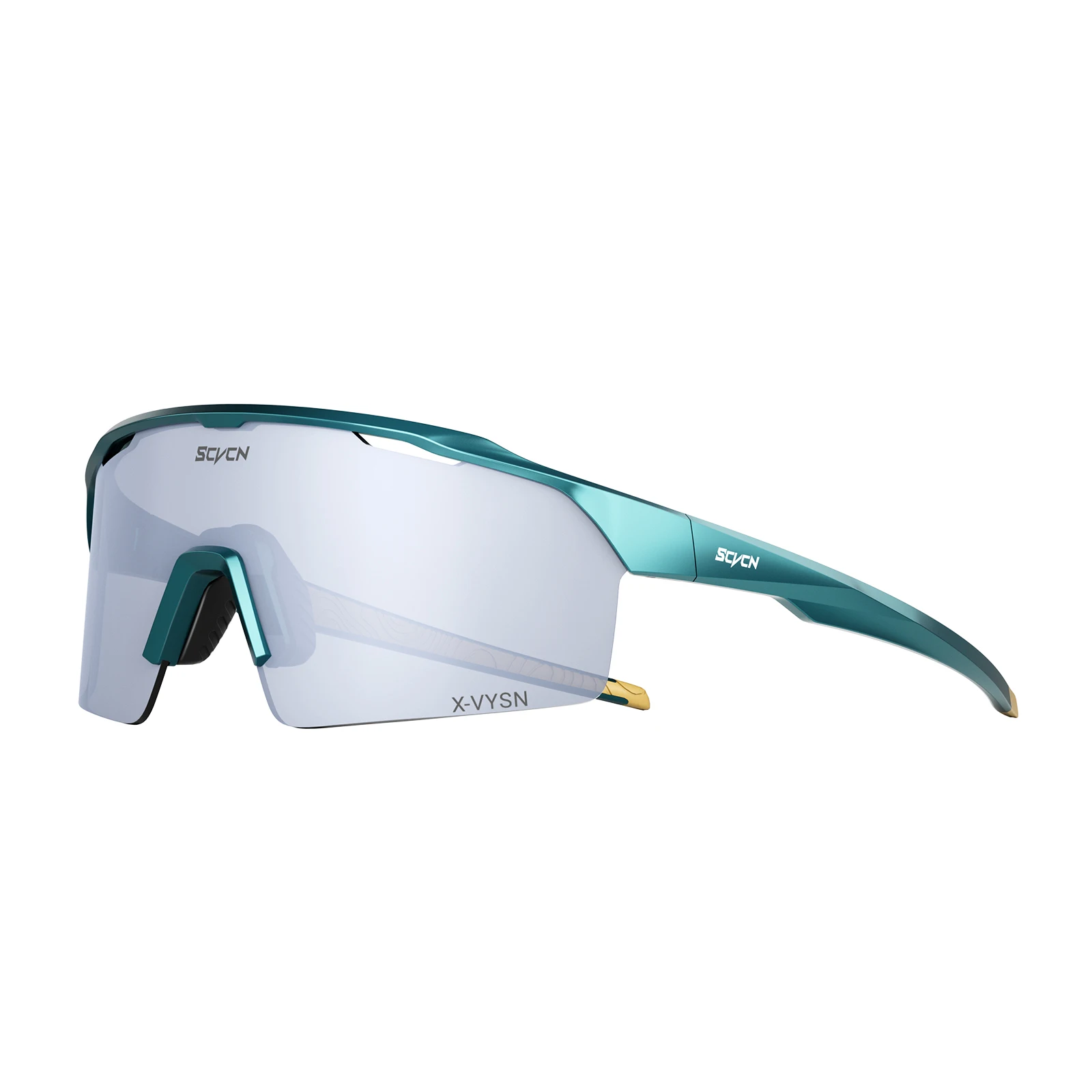 SCVCN Modezonnebrillen voor heren Fotochromatische fietsbrillen Blauwe fietsbril Mountainbikebril Sportbril UV400