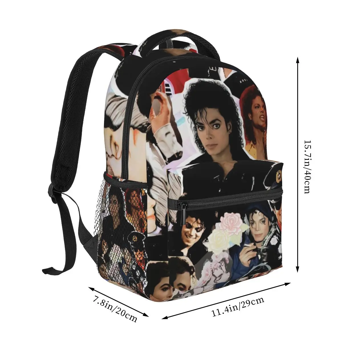 Imagem -02 - Michael Jackson Mochila para Meninas Meninos Viagem Mochila Mochilas para Bolsa Escolar Adolescente