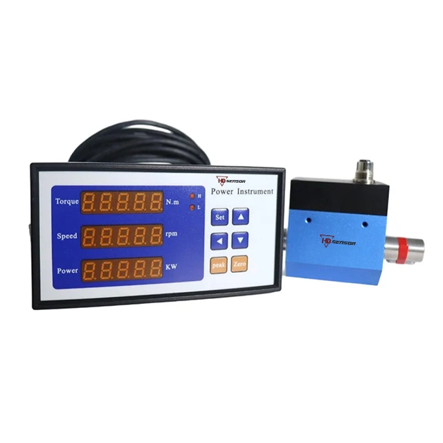 HB HBWTQ1050D Inline roterende digitale dynamische koppelsensor Instrumentvermogen Horizontale montage