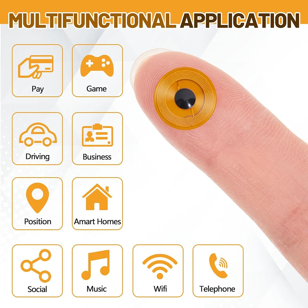 علامة NFC NTAG215 FPC ملصق أظافر ذكي مرن NFC علامة إلكترونية علامة مفتاح مقاوم للماء ملصق RFID قابل للبرمجة #3