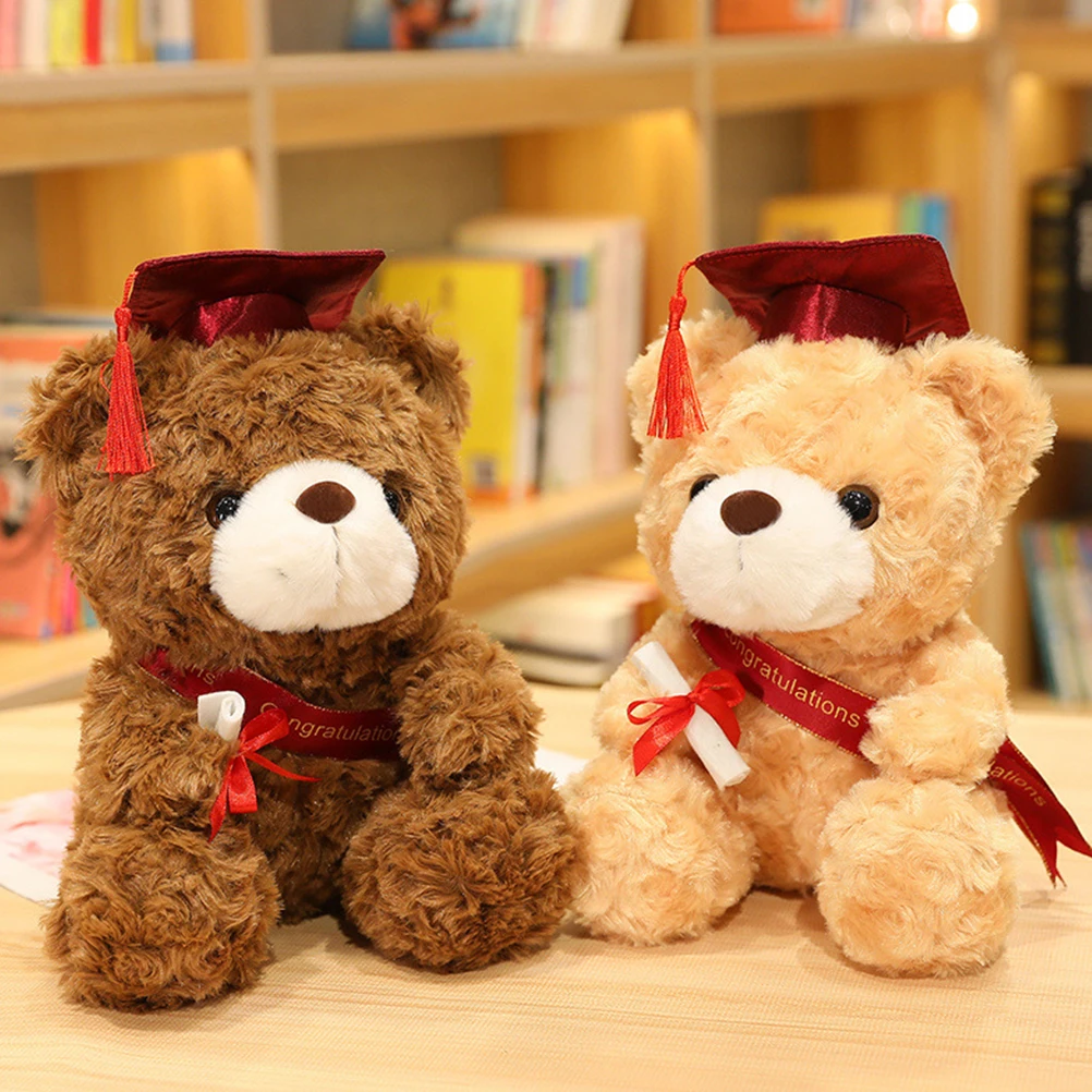 Graduation Bear 2022 Plush Stuffedanimal Bears Class Of Giftgifts Grad Graduate Cap S Small With Animated