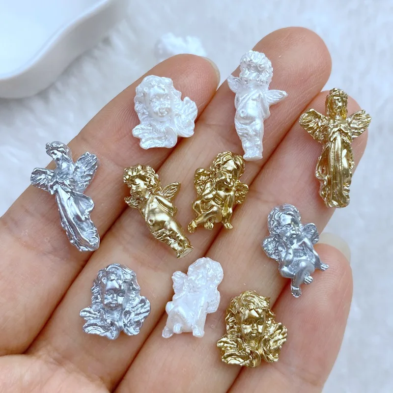 40Pcs New Mini Cute Character Angel Girl Series Flat Back Resin Scrapbooking DIY Jewelry Craft Decoration Accessories