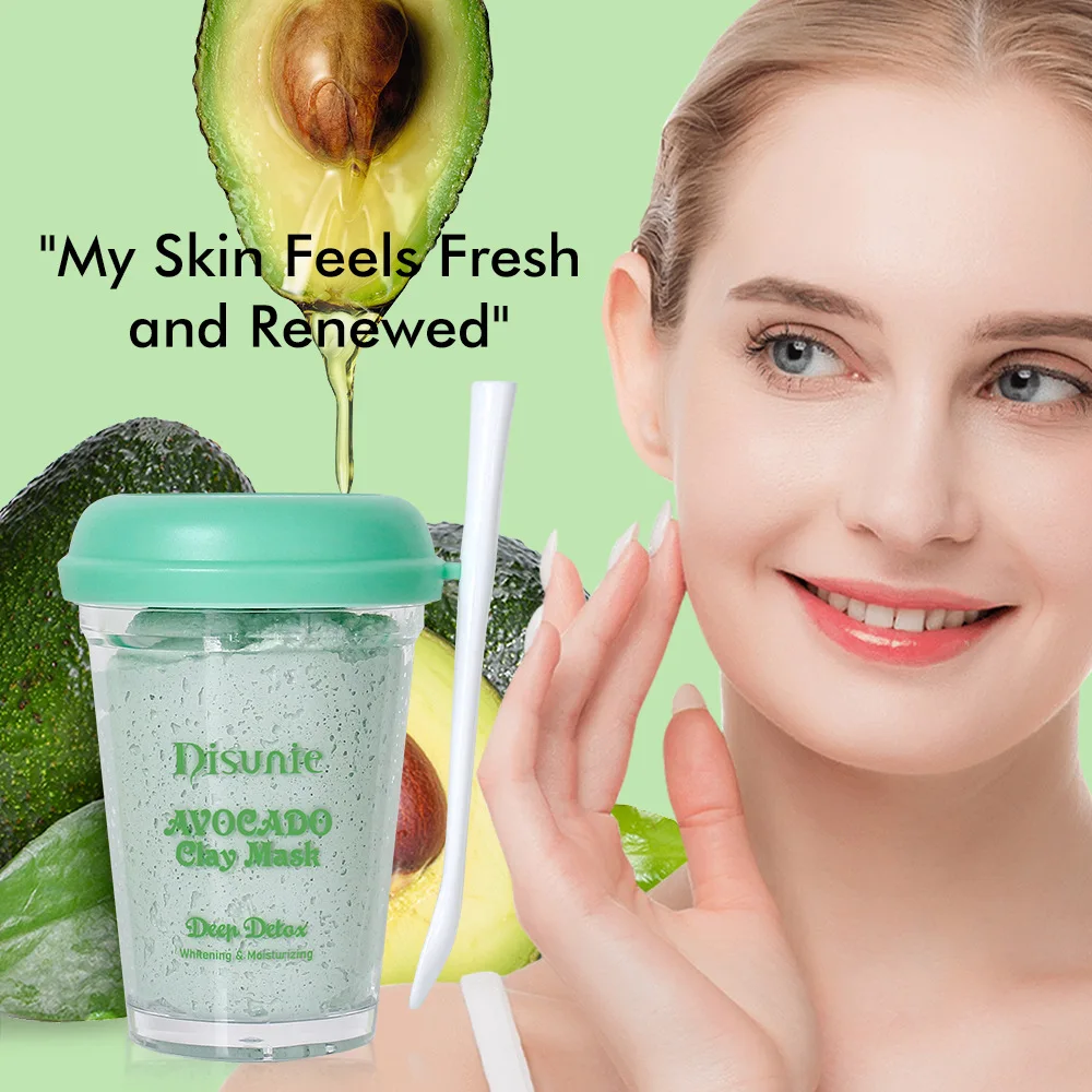 115g Vitamin E Avocado Moisturizing Cleansing Oil Control Blackheads Softening Improves Skin Mud Mask Washable Mask