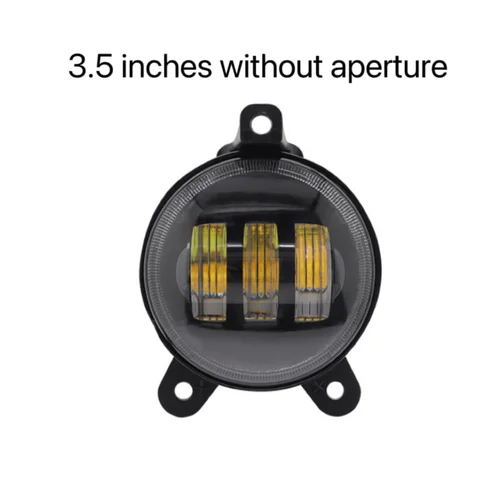 Imagen 2 del producto 1 par de luces antiniebla delanteras de doble Color de 3,5 pulgadas, luces de parachoques de 30W, adecuadas para coches Jeep Wrangler Suv, vehículos todoterreno