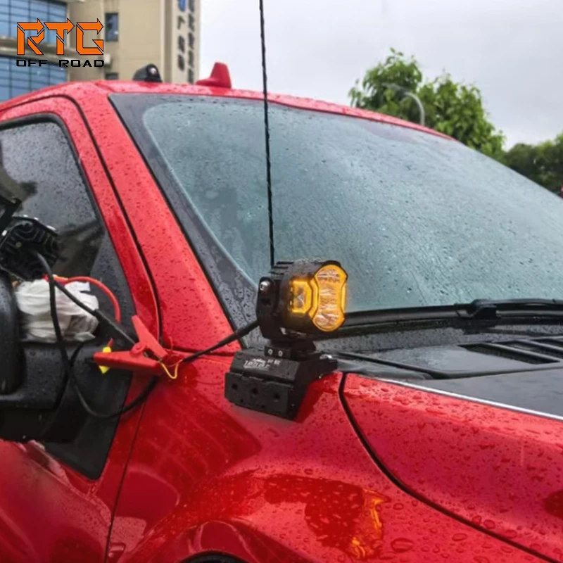 

Кронштейн прожектора RTG на стойке А, подставка для капота, стабильная основа для освещения для F150