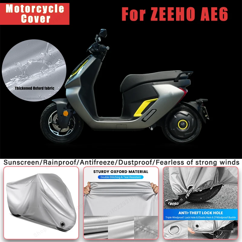 

For ZEEHO AE6 No Ear Motorcycle Cover - Outdoor Full Body Protection, Waterproof Dustproof Sunscreen Accessories