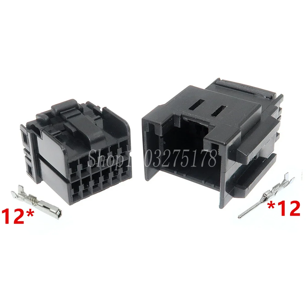 1 Set 12 Pin 174045-2 174058-2 Car Window Lifter Assembly Connector Automotive Wiring Harness Socket