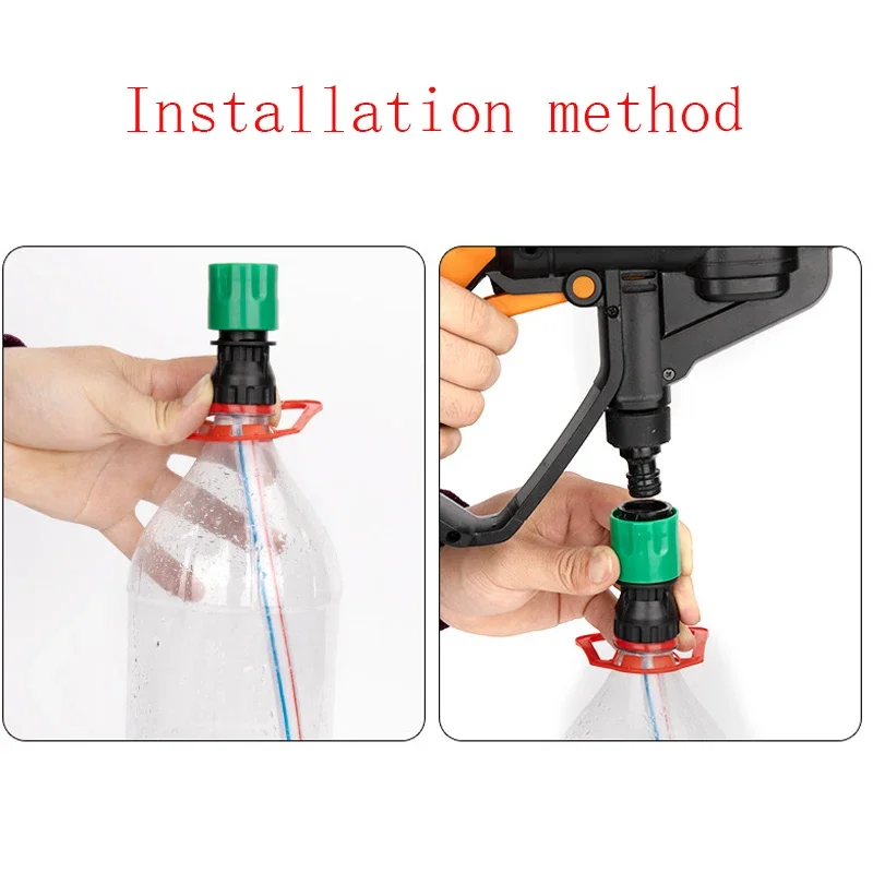 Lithium Battery Washer Gun with Coke Bottle High Pressure Washer Gun Hose Quick Connection Gun Adapter Car Washing Accessories