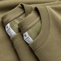 Solid Color 500g Sweatshirt Men Women Casual American Ins Street Style Round Nedck Fleece Clothing Winter 2024 New