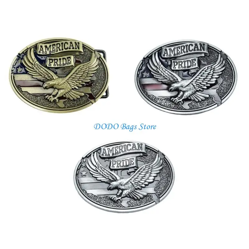 إبزيم حزام رعاة البقر للرجال والنساء منقوش عليه بديل رائع (برونزي) #4