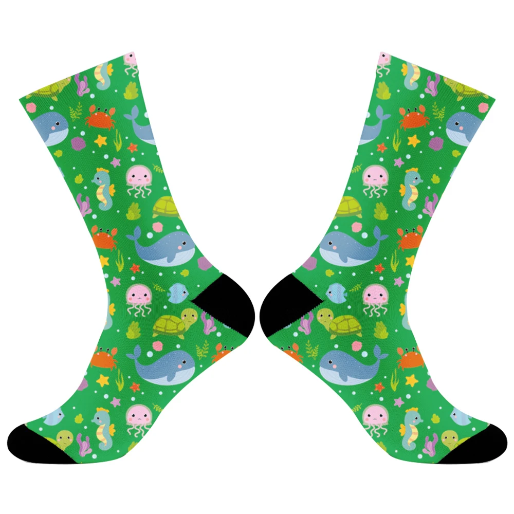 Christmas Mid-to-high Tube Socks Fashion Socks 2024 New Summer Personality Socks with Beard Pattern Socks