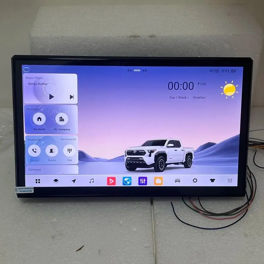 14.6 "راديو السيارة لتحديد المواقع والملاحة لتويوتا تاكوما 2024 2025 ستيريو Carplay أندرويد السيارات مسجل شرائط مشغل وسائط متعددة رئيس وحدة